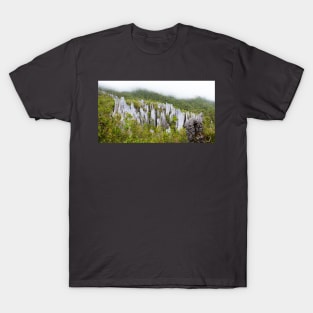 Limestone pinnacles at gunung mulu national park T-Shirt